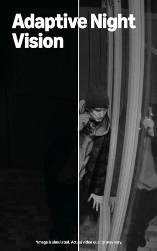 Comparison of adaptive night vision technology showing enhanced visibility at night.